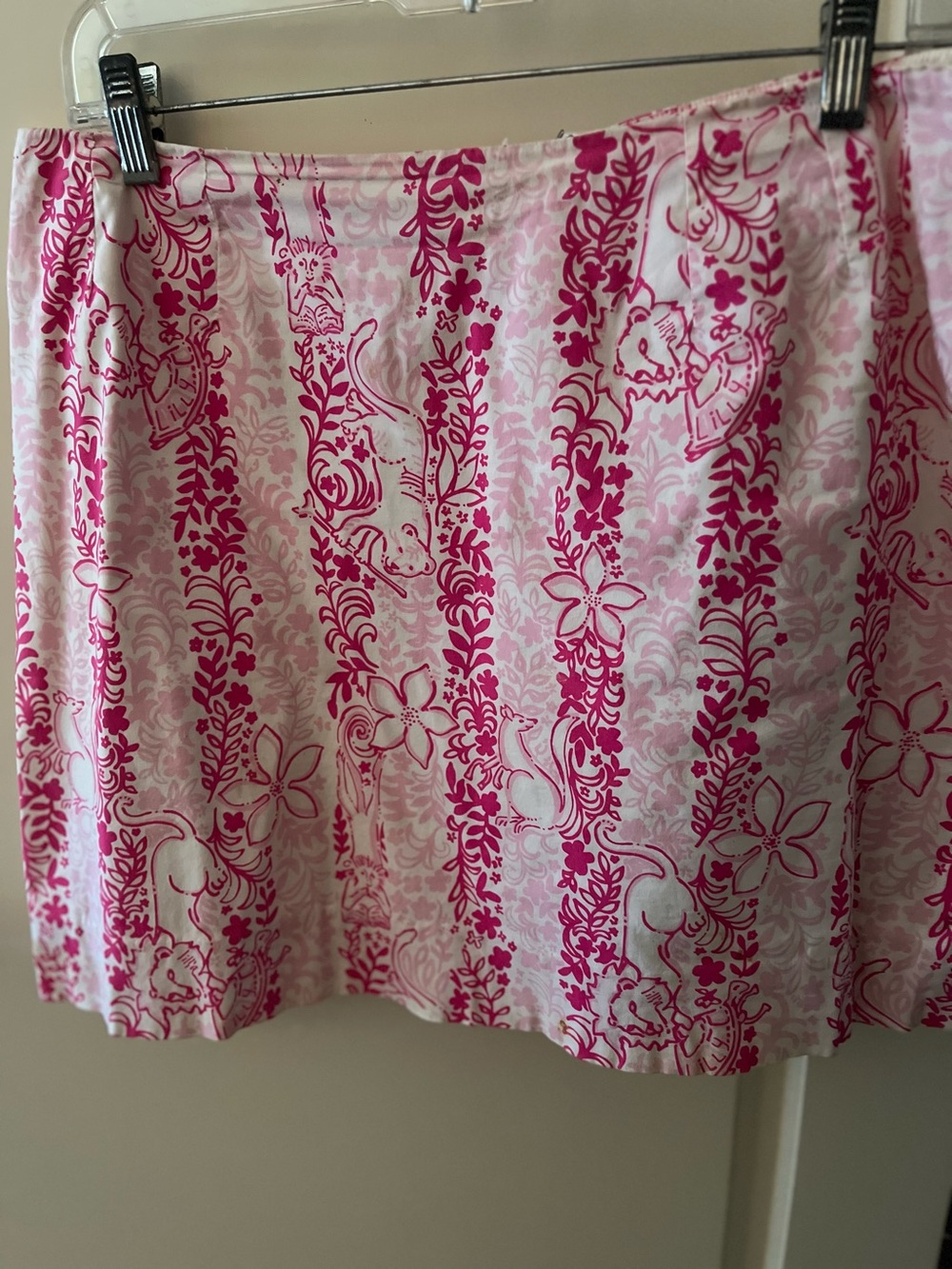 Lilly Pulitzer Pink Floral Mini Skirt